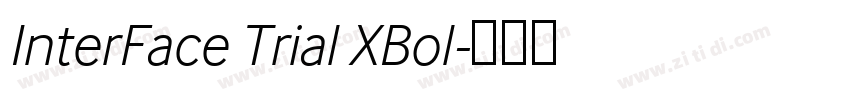 InterFace Trial XBol字体转换